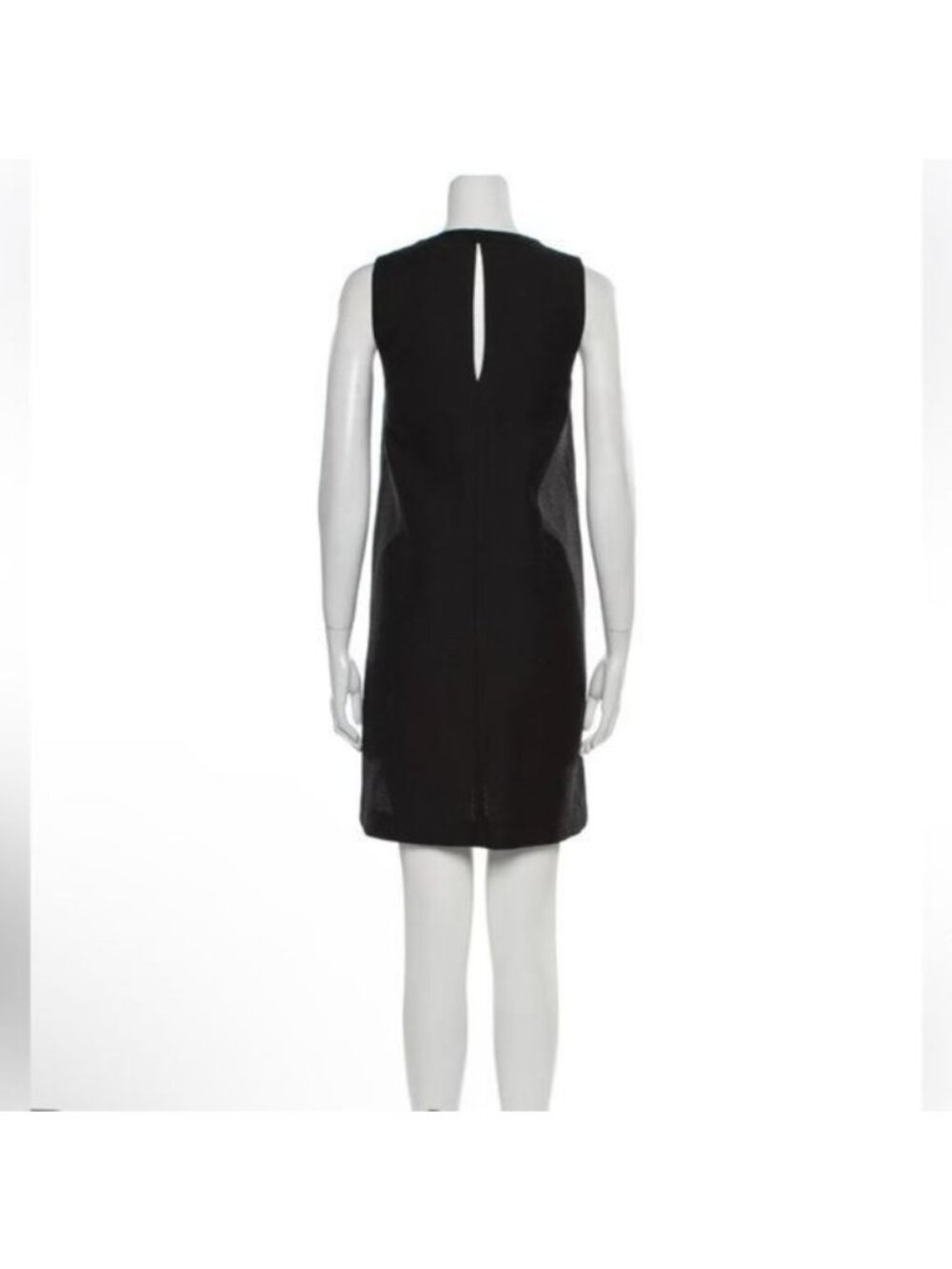 Robert Rodriguez shift mini dress/tunic Black Sleeveless Silver Side Zippers 6 - Picture 8 of 11